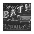 Trademark Fine Art June Erica Vess 'Chalkboard Bath Signs Ii' Canvas Art, 14x14 WAG06339-C1414GG